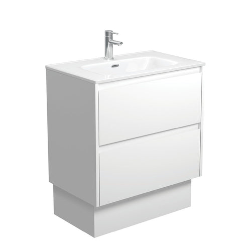 Joli Amato 750 Satin White Vanity On Kick