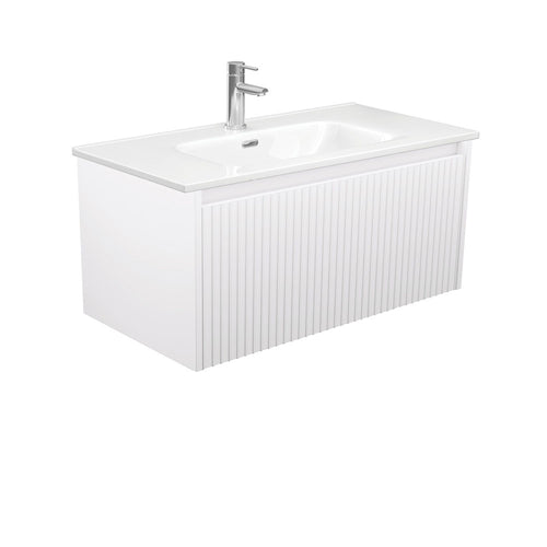 Joli Alina Satin White 900 Wall-Hung Vanity