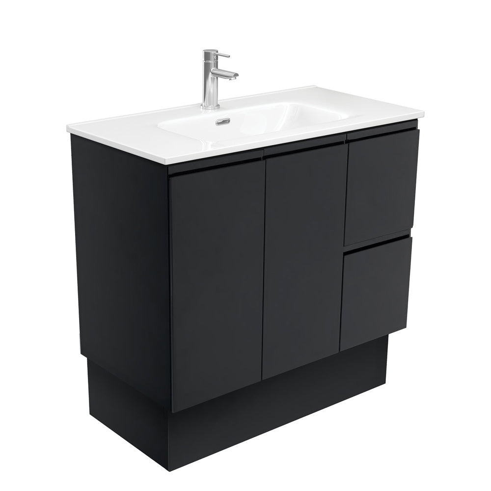 Joli Fingerpull Satin Black Vanity On Kickboard
