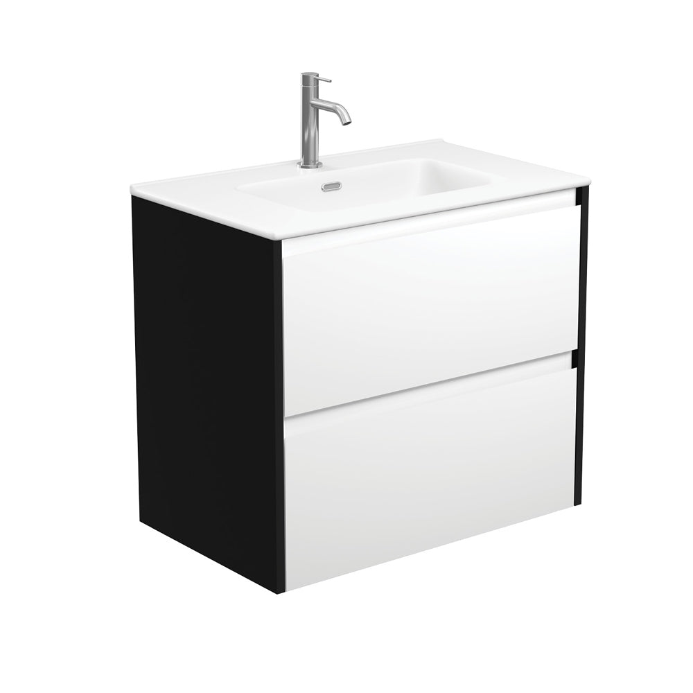 Joli Matte Amato Satin White Wall Hung Vanity with