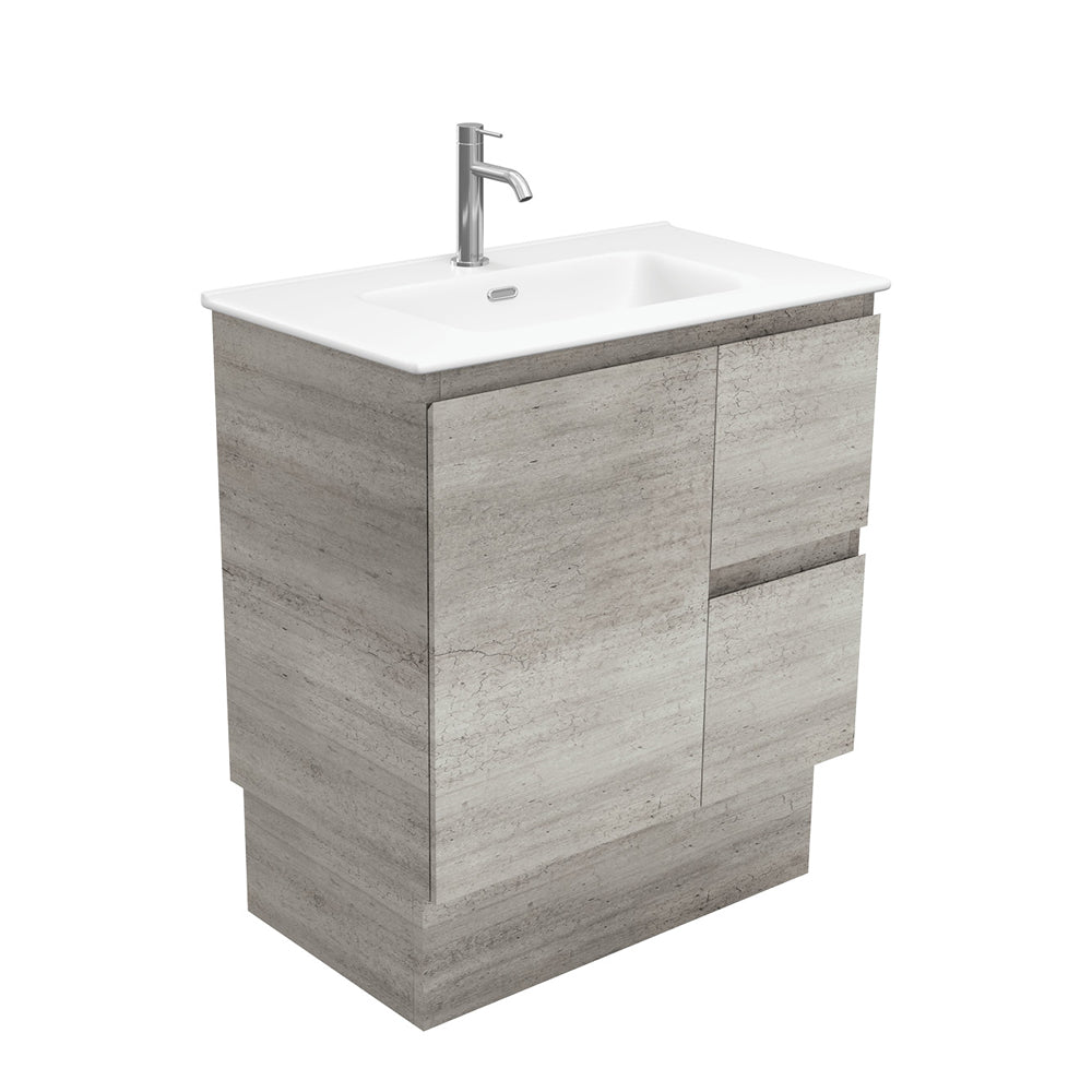 Joli Matte Edge Industrial Vanity On Kickboard