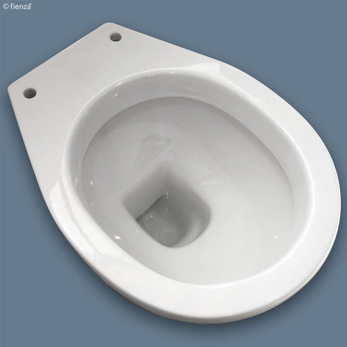 Stella Care Adjustable Link Toilet Suite, Gloss White with Grey Seat