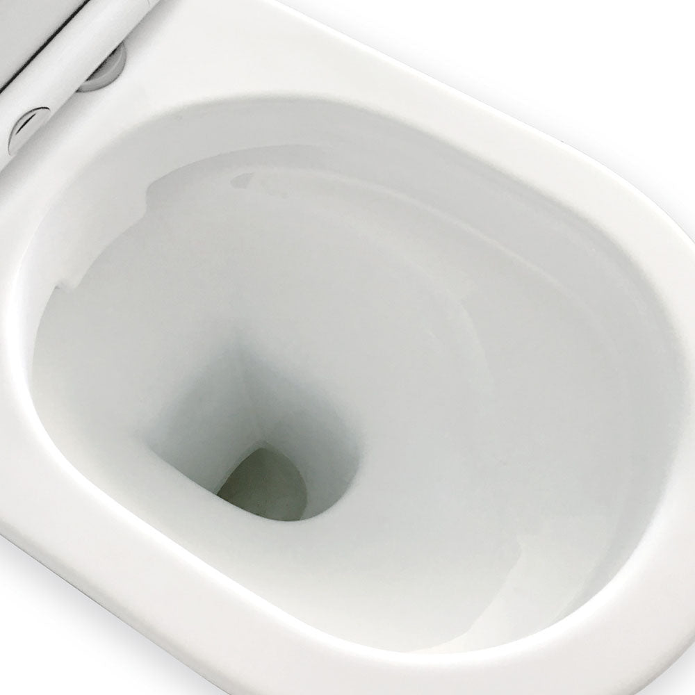 Delta Back-to-Wall Toilet Suite, Gloss White - Neche Interiors