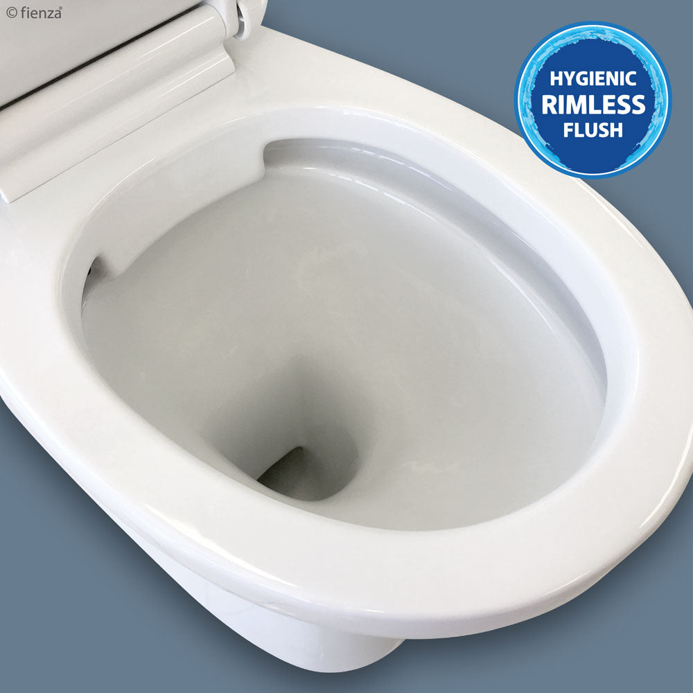 Stella Close-Coupled Toilet Suite, Gloss White with S-Trap
