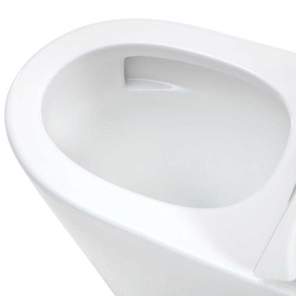 Isabella Junior Tornado Flush Back-to-Wall Toilet Suite, Black Seat with Anti-Vandal Kit - Neche Interiors