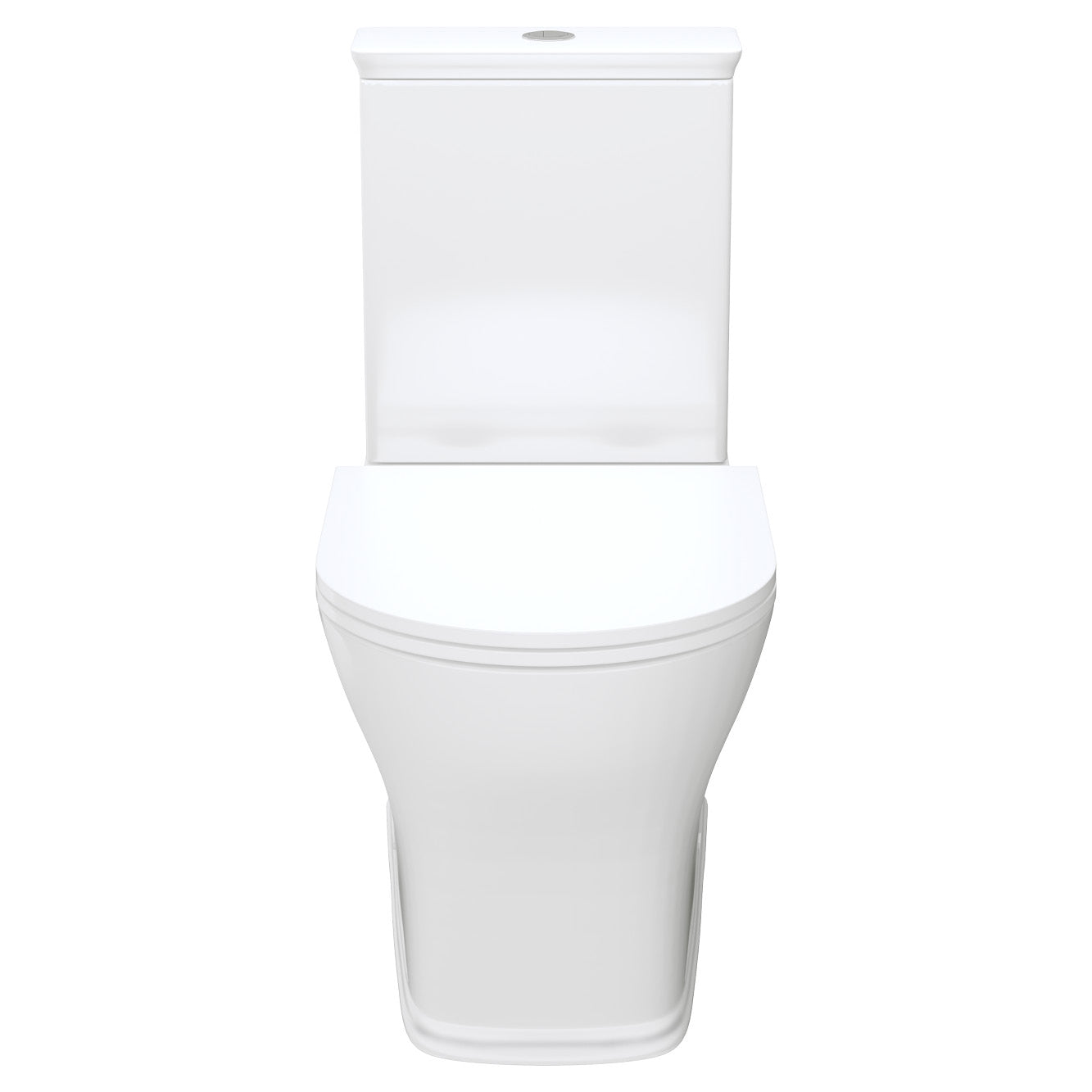 Lillian Tornado Flush Back-to-Wall Toilet Suite, Gloss White with Slim Seat - Neche Interiors