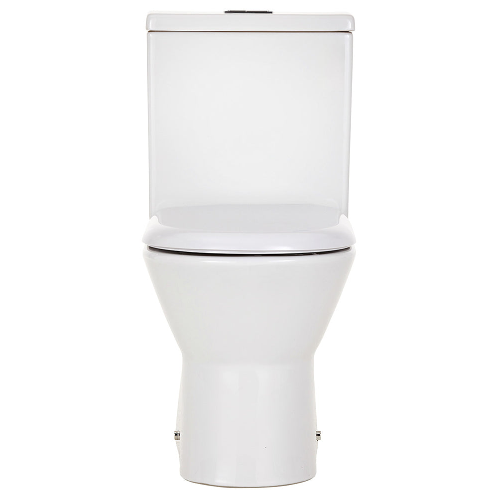 Escola Back-to-Wall Toilet Suite, Gloss White - Neche Interiors