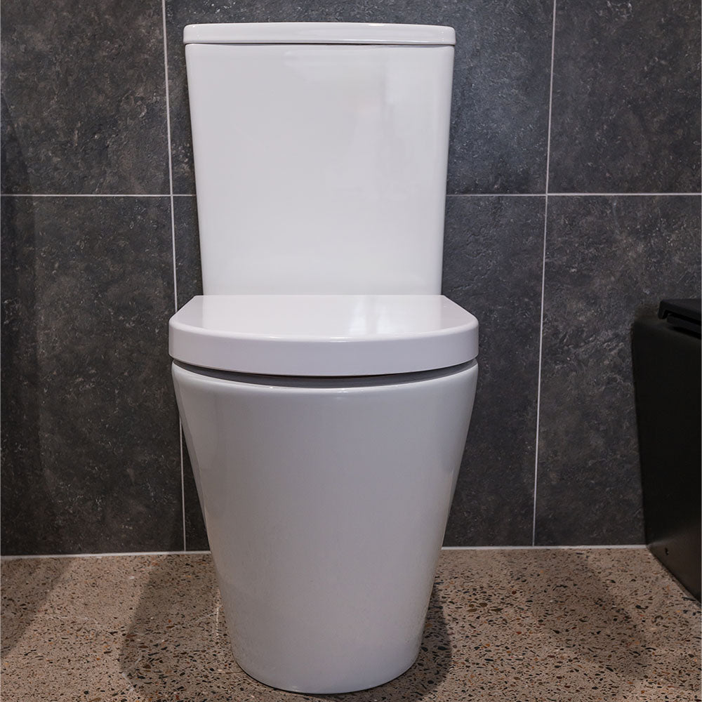 Aluca Tornado Flush Back-to-Wall Toilet Suite, Gloss White - Neche Interiors
