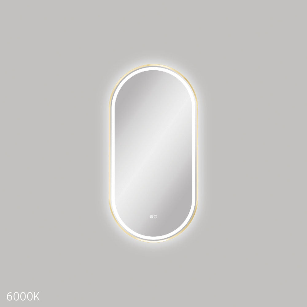 Empire LED Urban Brass Framed Mirror