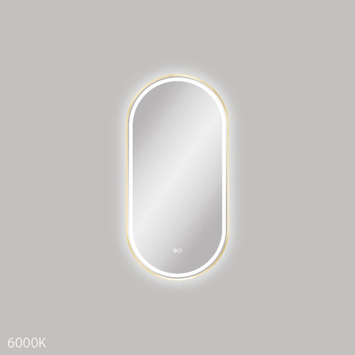 Empire LED Urban Brass Framed Mirror