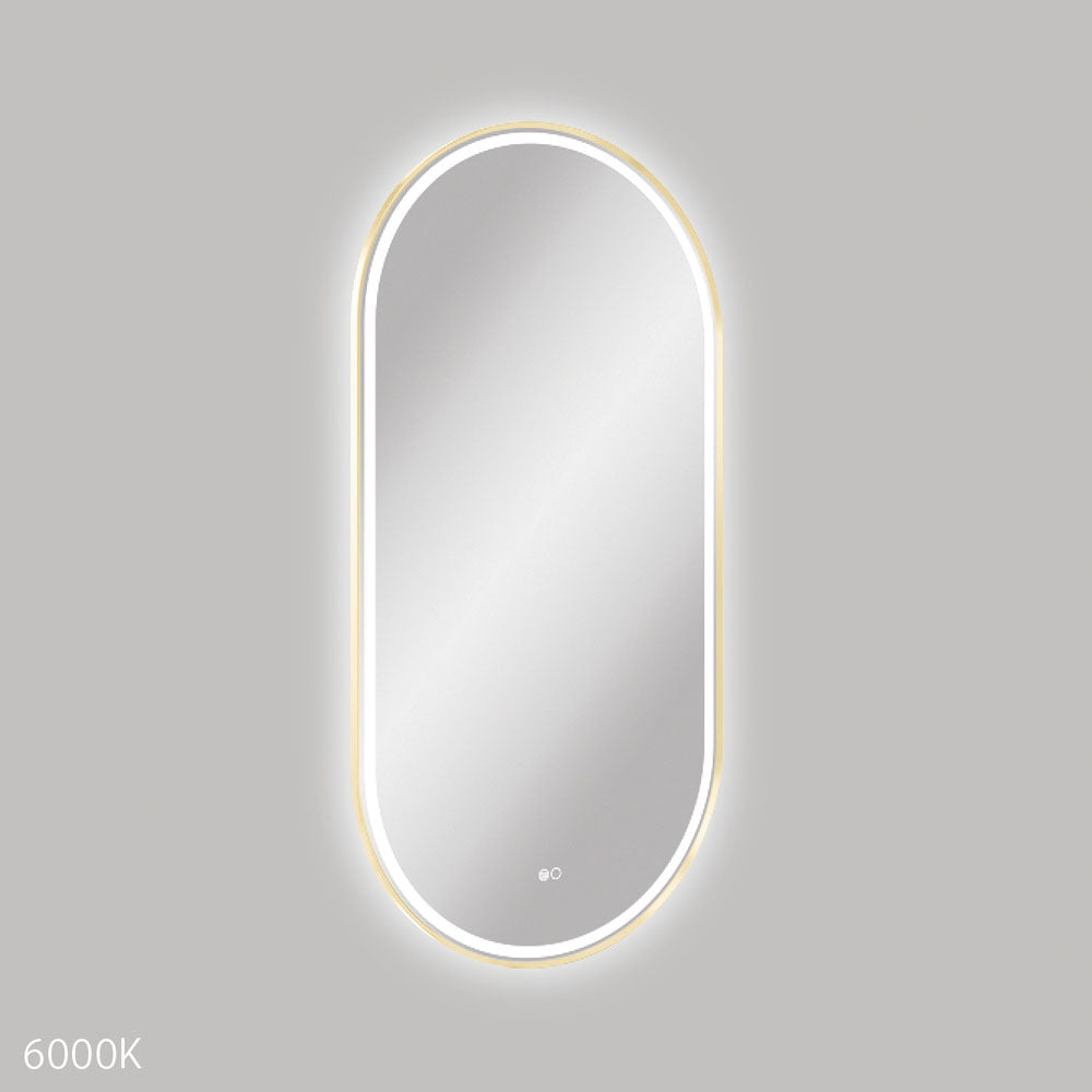 Empire LED Urban Brass Framed Mirror