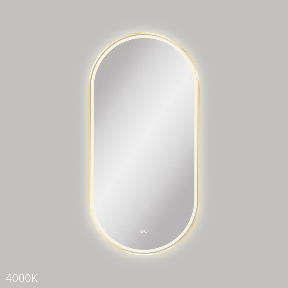 Empire LED Urban Brass Framed Mirror