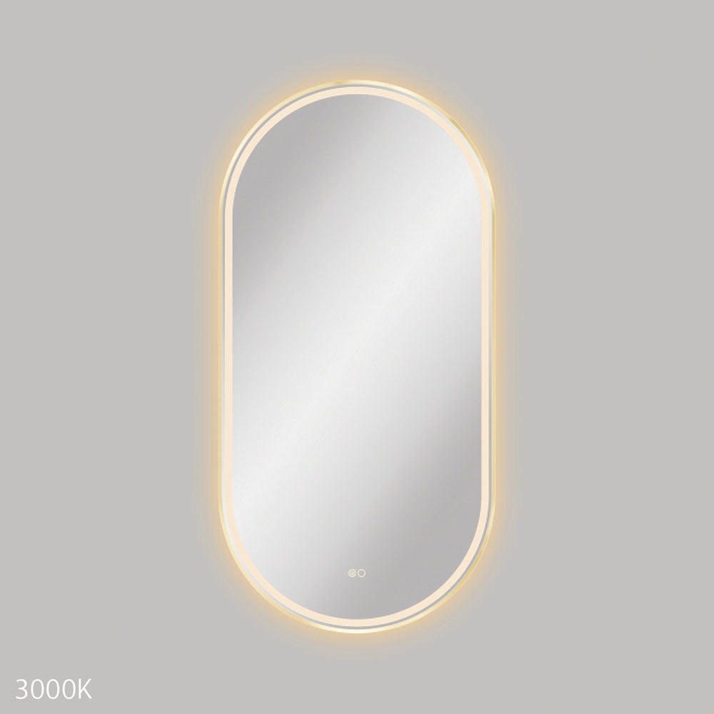 Empire LED Urban Brass Framed Mirror