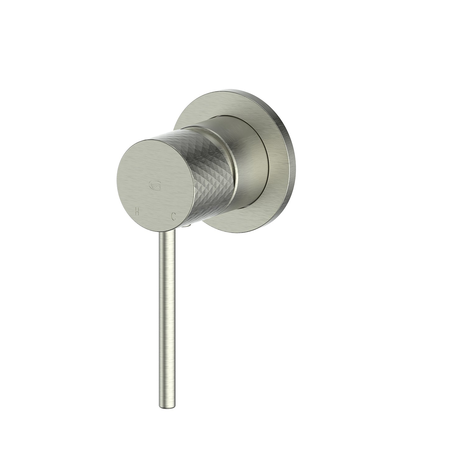 Mika Shower Mixer Trim Set With Mini Plate - PVD Brushed Nickel (21212511)
