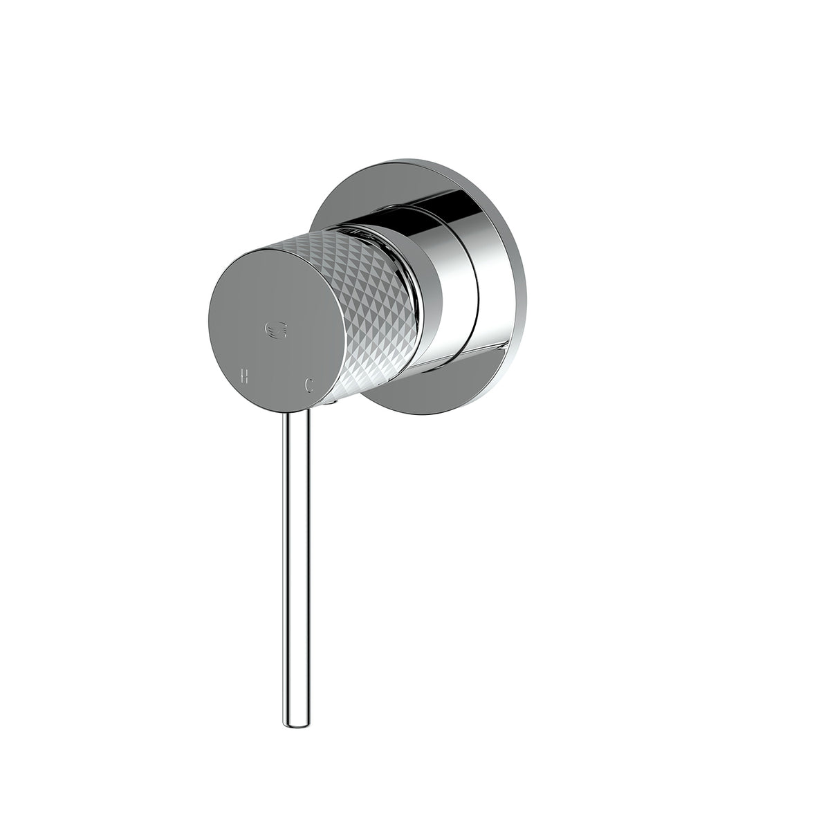 Mika Shower Mixer With Mini Plate - Chrome (LF2121257CP)