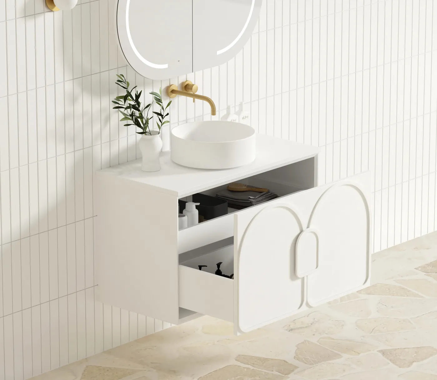 The Laguna Collection - Satin White - Neche Interiors