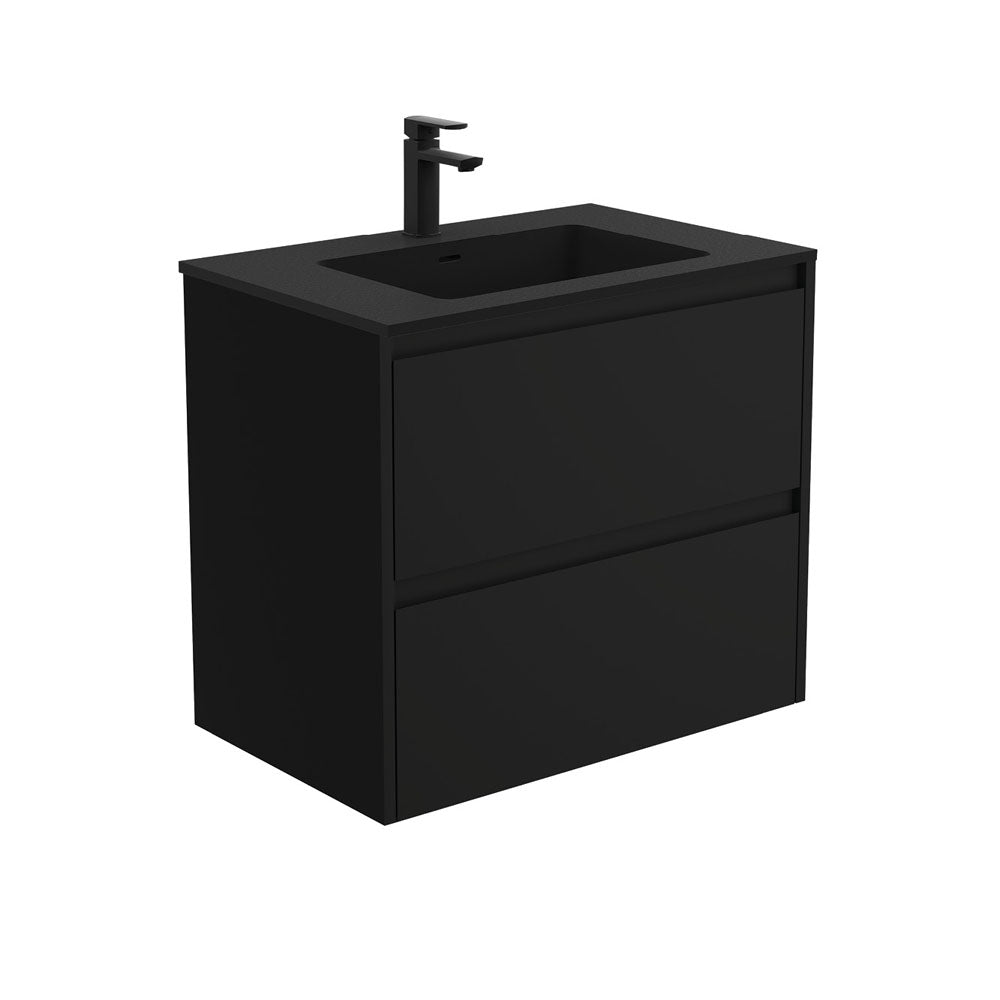 Montana Amato Satin Black Wall-Hung Vanity