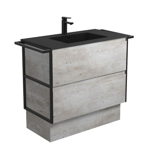 Montana Amato 900 Industrial Vanity, Twin Towel Rails And Kick