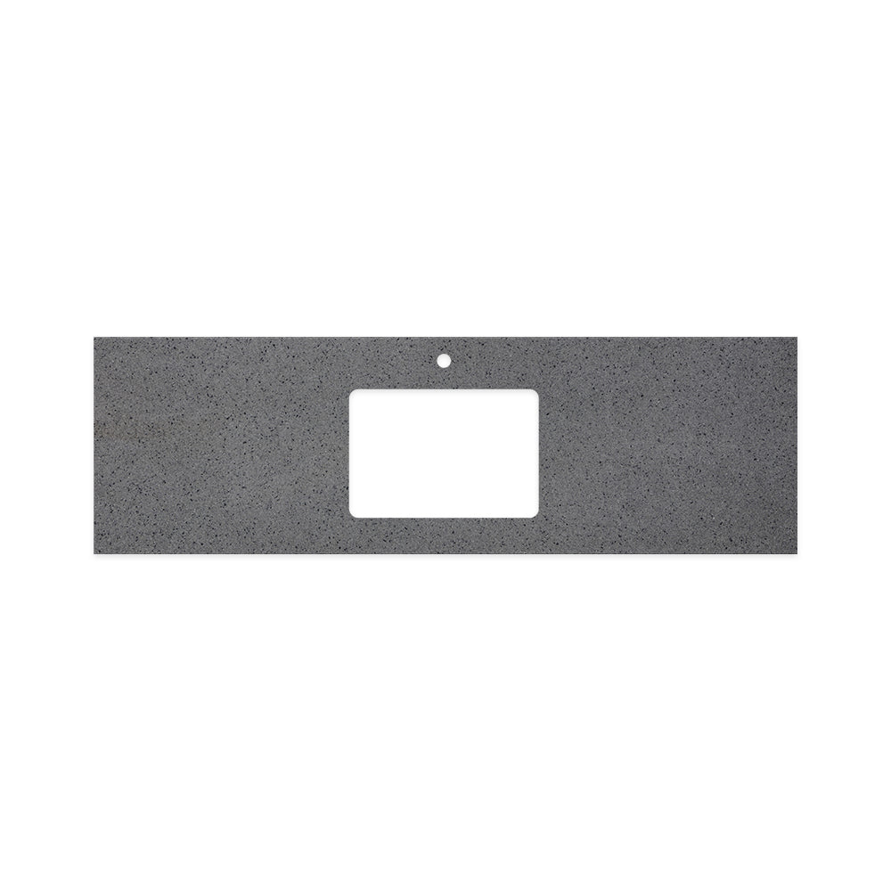 Moonscape Solid Surface Top Rectangular Full Depth with Single Undermount Basin Hole & Tap Hole - Neche Interiors