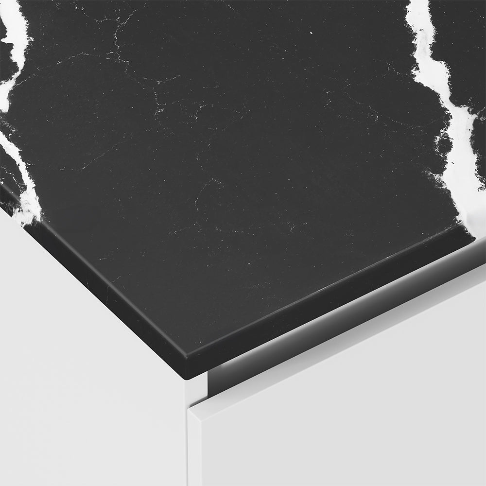Nero Vena Silica Free Stone Top Rectangular Full Depth