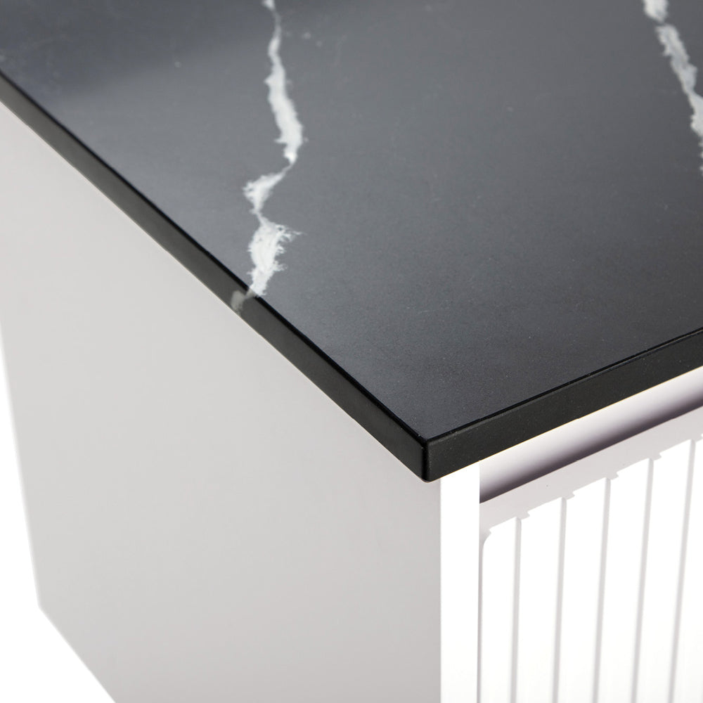 Nero Vena Silica Free Stone Top Ensuite Depth