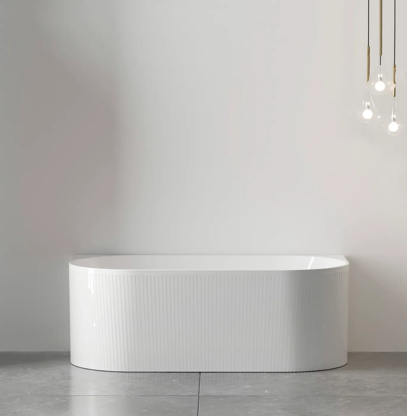 Noosa Back To Wall Freestanding Bath