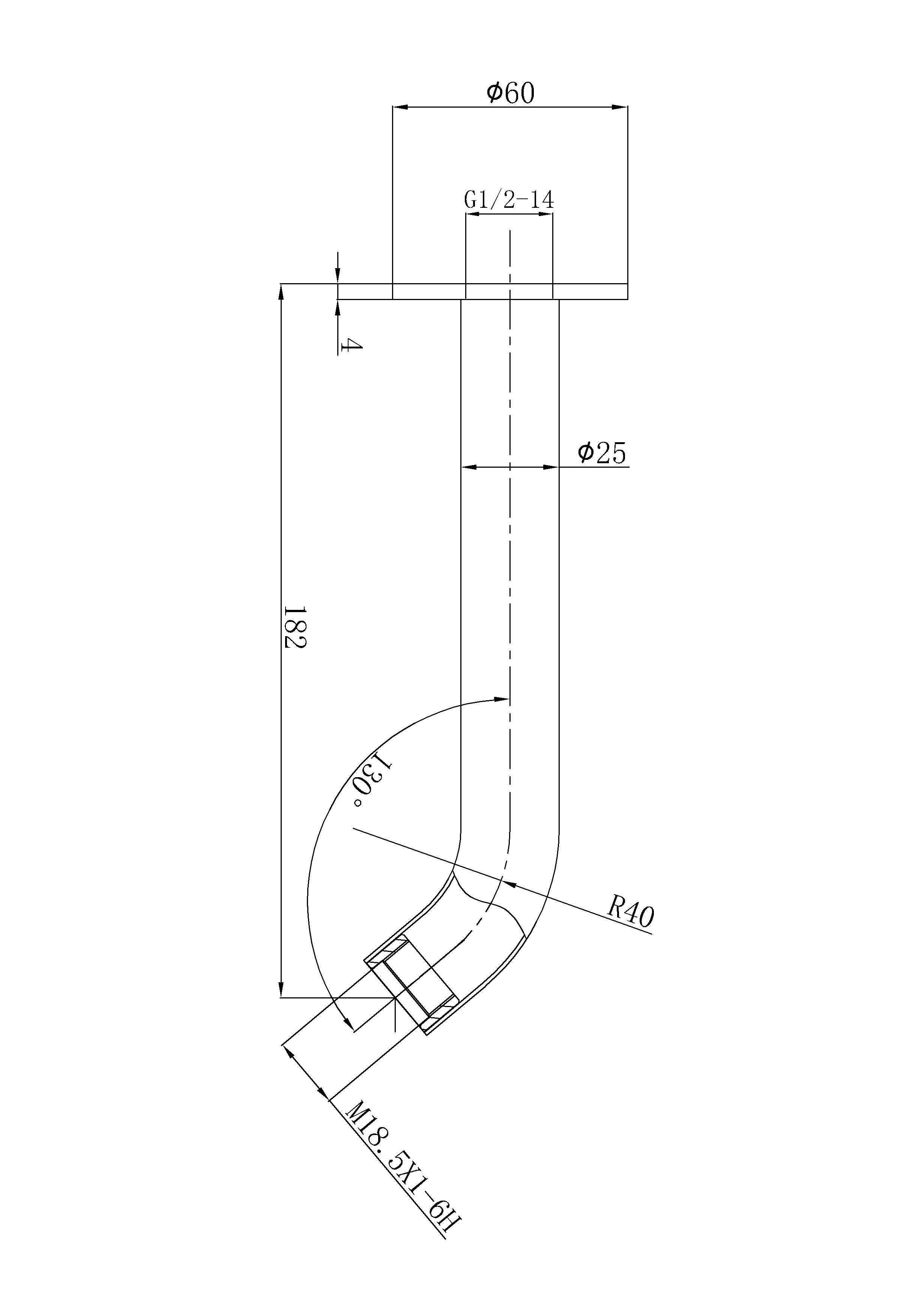 Otus Slimline Bath Spout - Neche Interiors