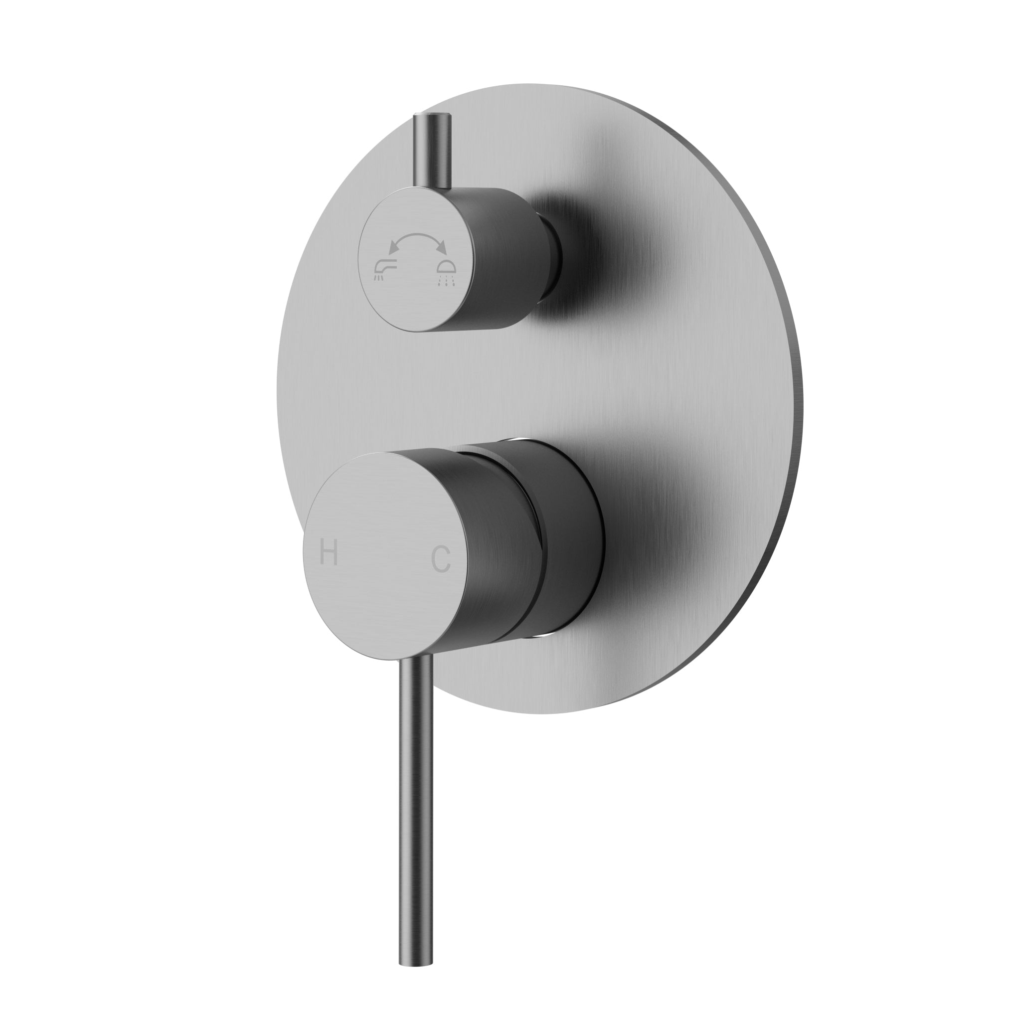 Otus Slimline Wall Mixer With Diverter - Neche Interiors