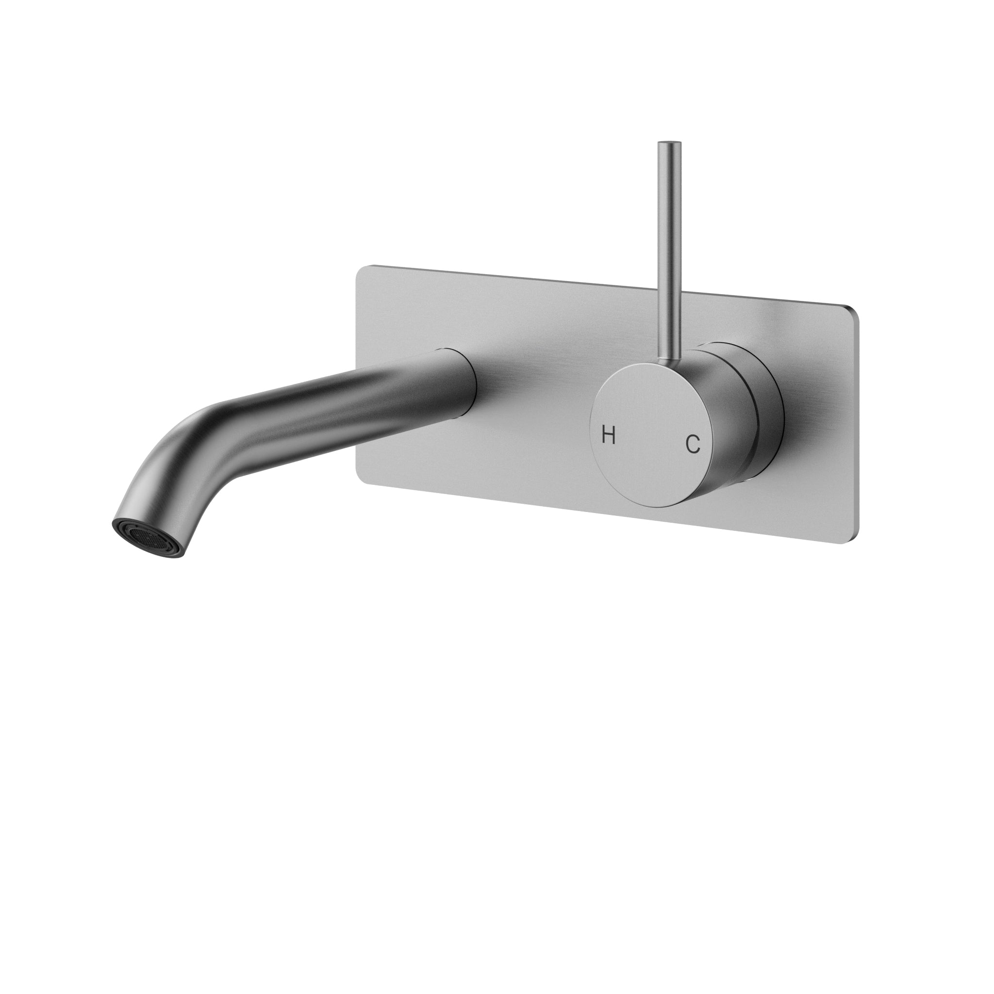 Otus Slimline Lever Up Wall Basin Mixer