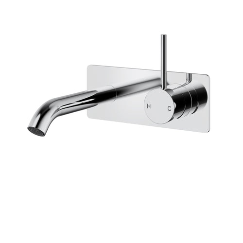 Otus Slimline Lever Up Wall Basin Mixer