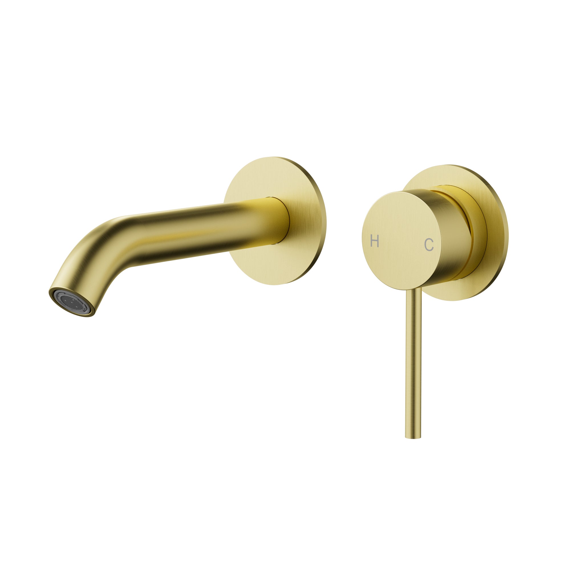 Otus Slimline Wall Basin Mixer (Separated Back Plate) - Neche Interiors