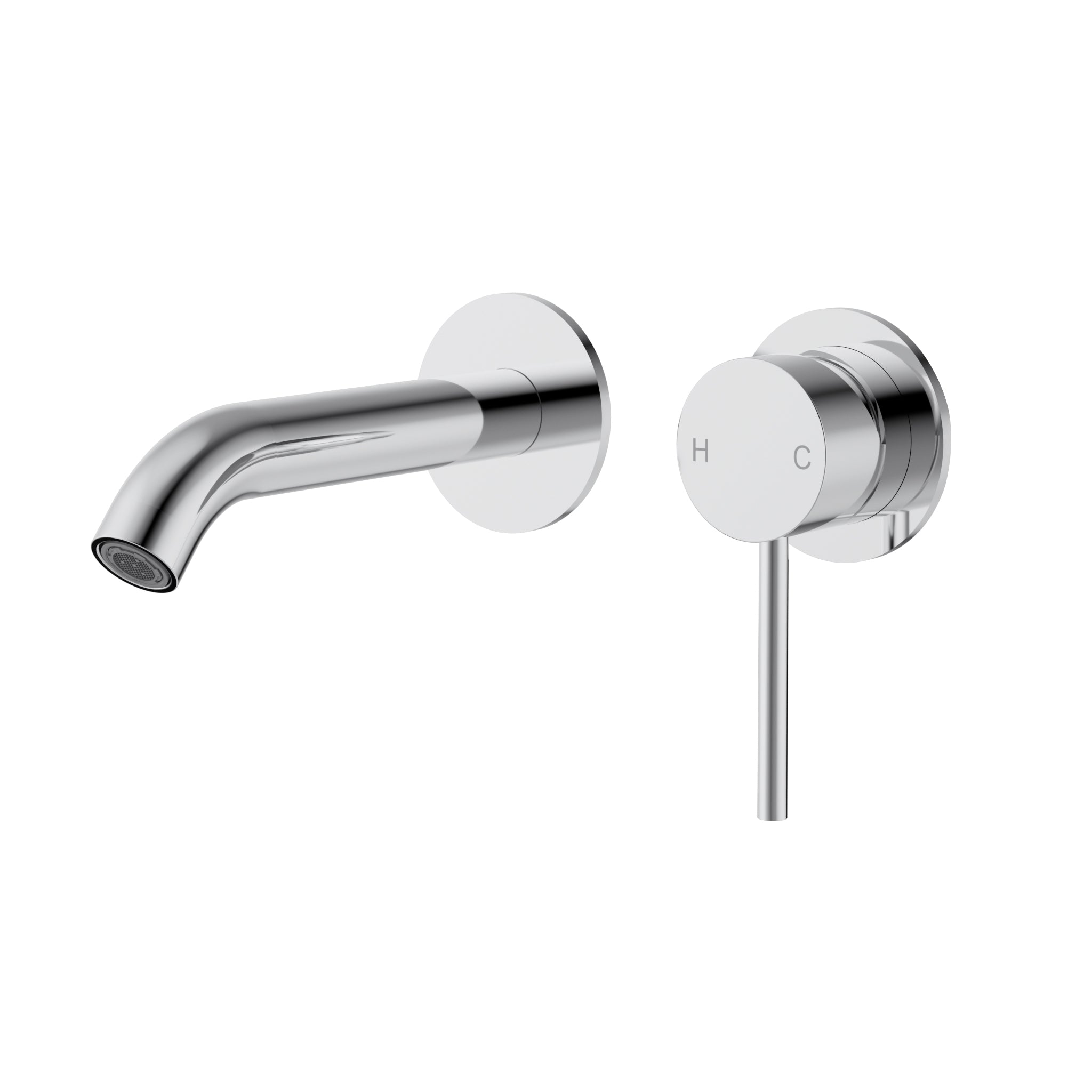 Otus Slimline Wall Basin Mixer (Separated Back Plate) - Neche Interiors