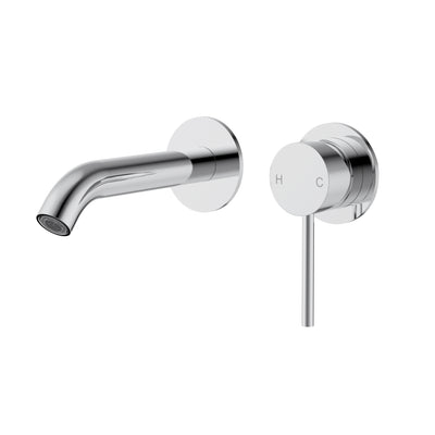 Otus Slimline Wall Basin Mixer (Separated Back Plate) - Neche Interiors