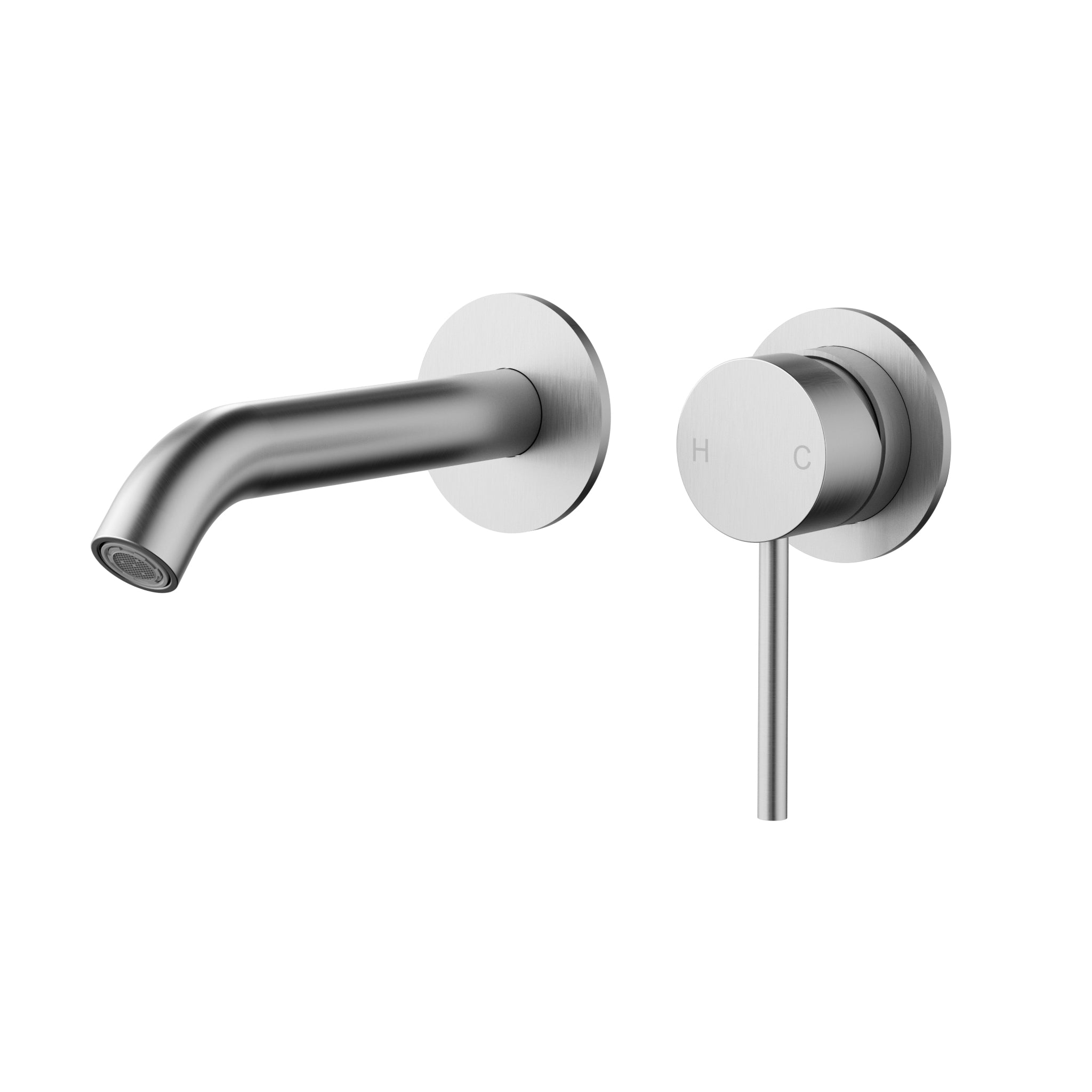 Otus Slimline Wall Basin Mixer (Separated Back Plate) - Neche Interiors