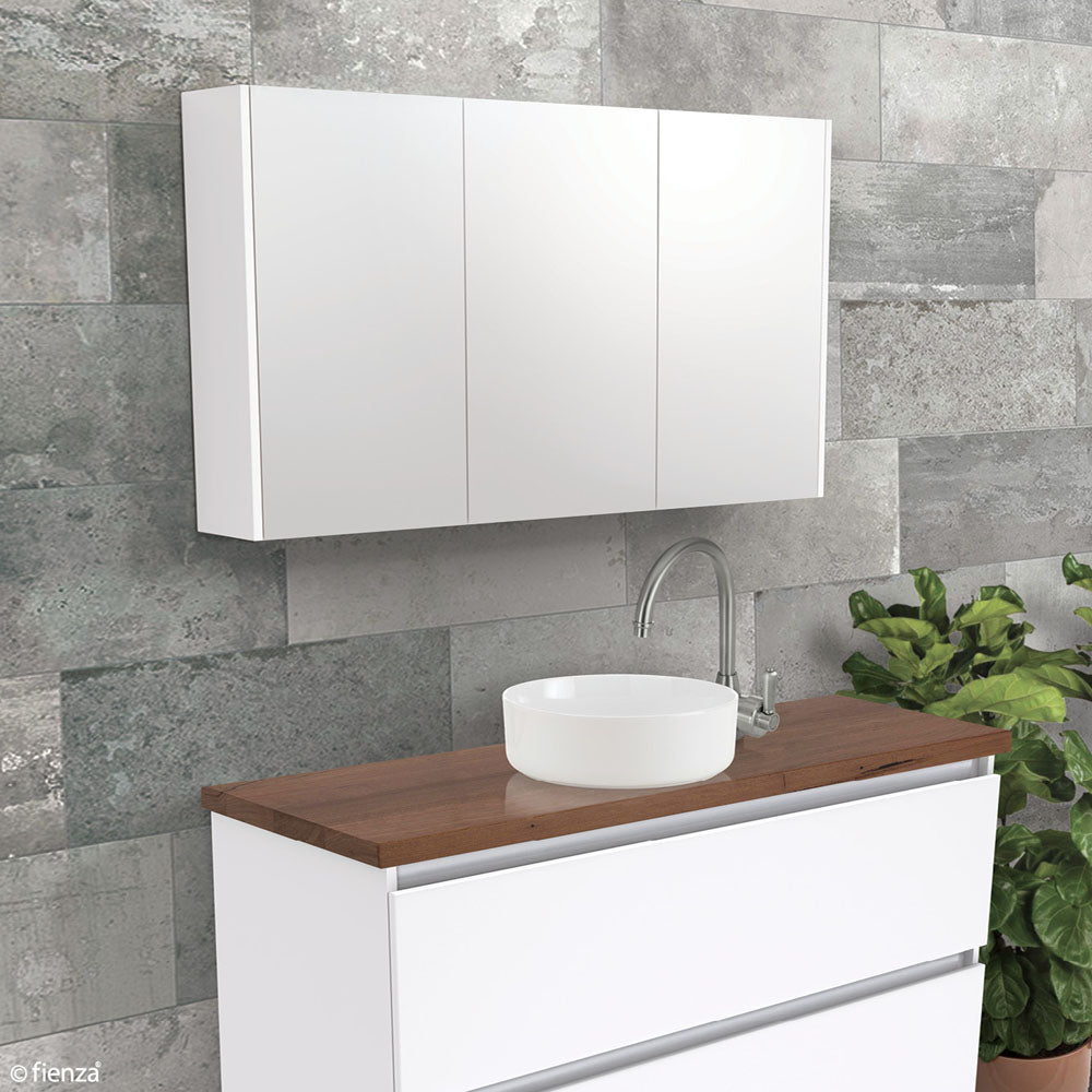 1200 Mirror Cabinet With Scandi Oak Side Panels