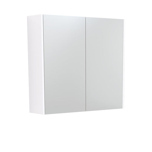 750 Mirror Cabinet With Gloss White Side Panels