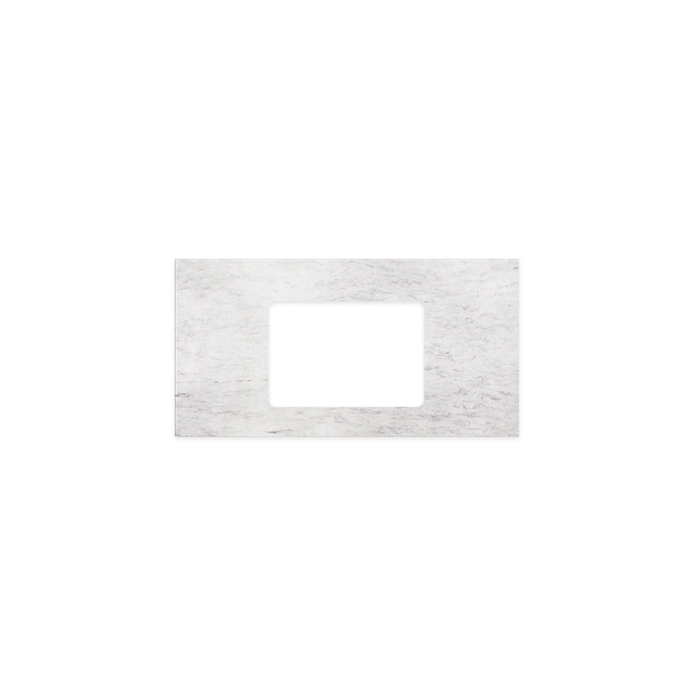 Polar Sacco Silica Free Stone Top Rectangular Full Depth with Single Undermount Basin Hole - Neche Interiors