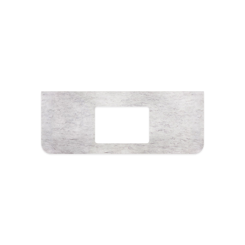 Polar Sacco Silica Free Stone Top Curved Full Depth with Single Undermount Basin Hole - Neche Interiors