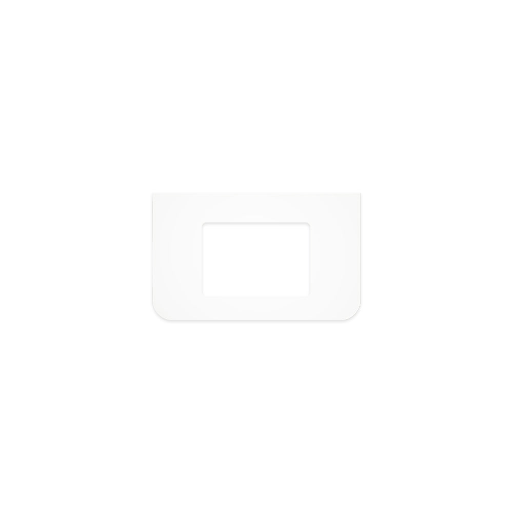Pure White Solid Surface Top Curved Full Depth with Single Undermount Basin Hole