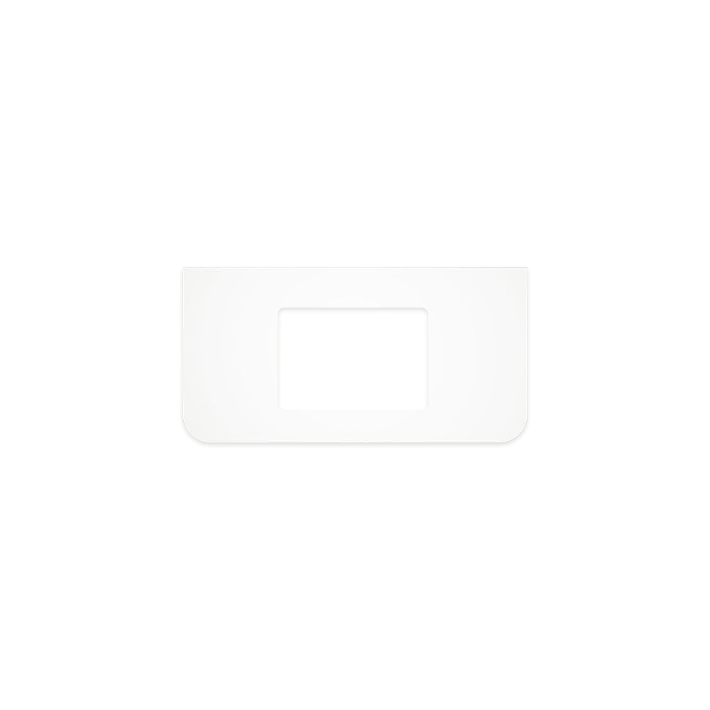 Pure White Solid Surface Top Curved Full Depth with Single Undermount Basin Hole - Neche Interiors