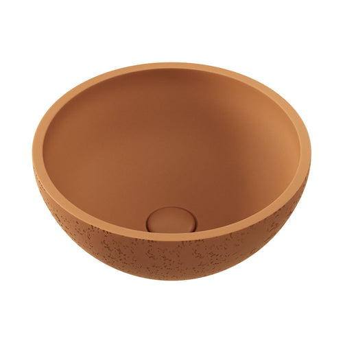 Alba Round Concrete Above Counter Basin, Tuscan