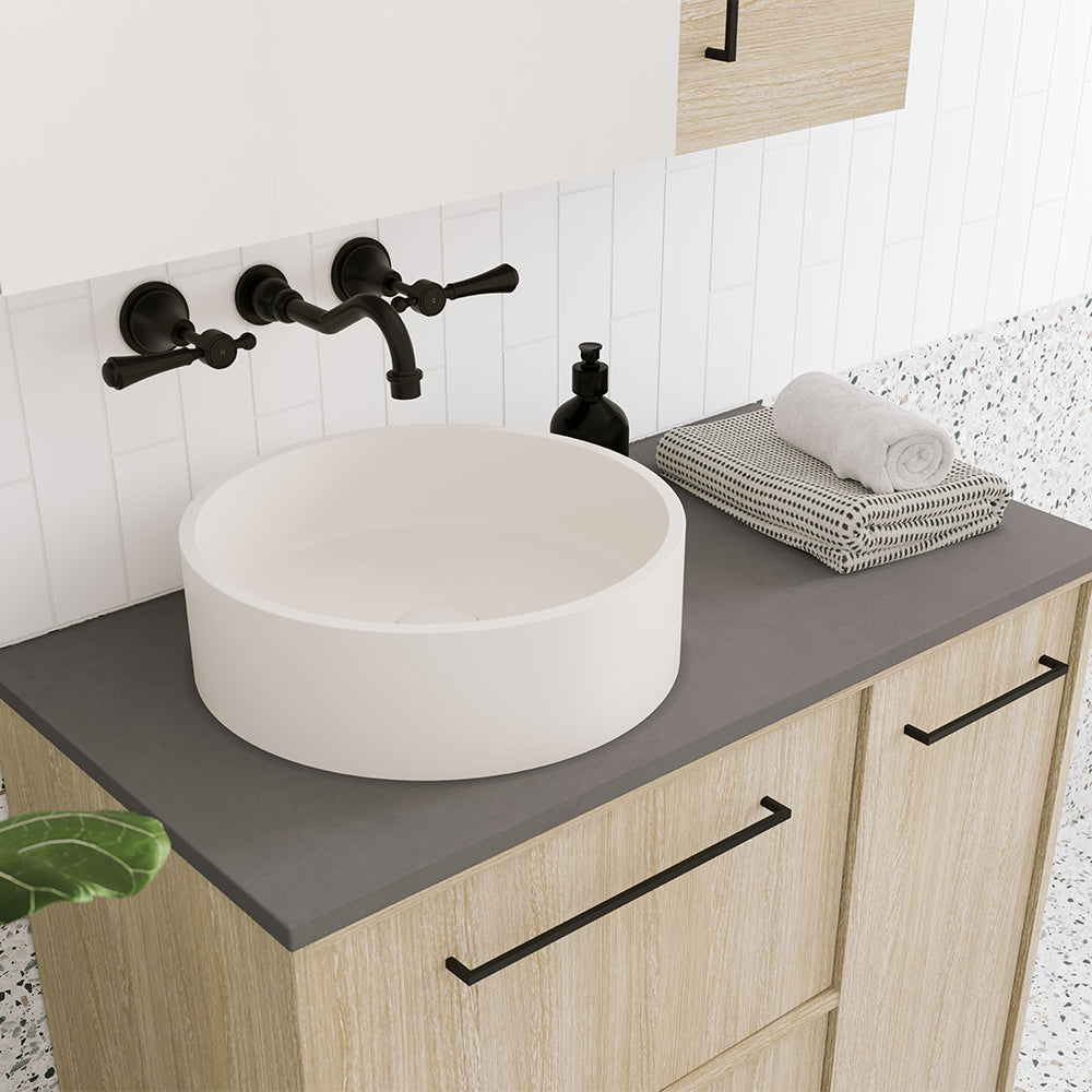 Jada Round Concrete Above Counter Basin