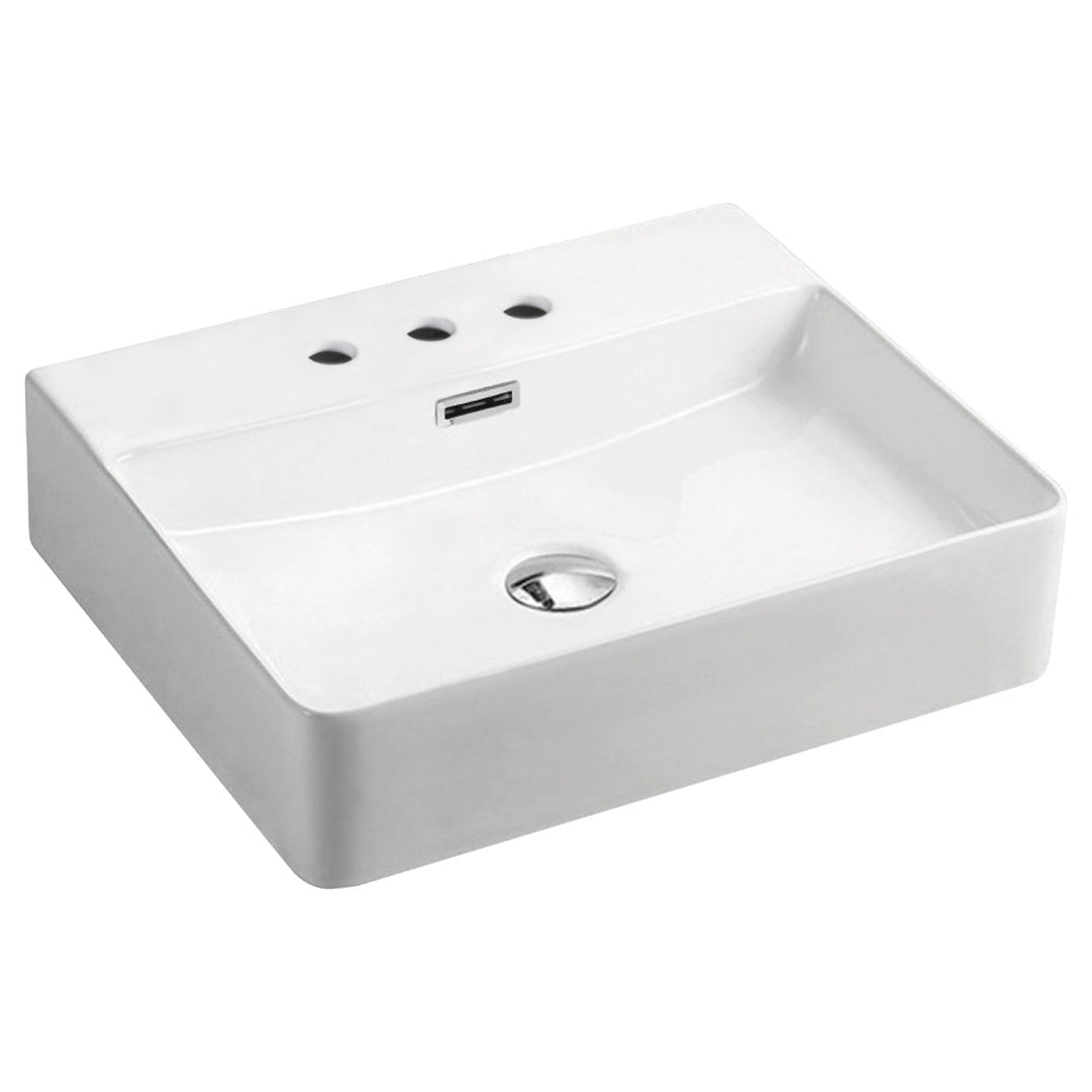 Petra Above Counter Basin, 3 Tap Holes