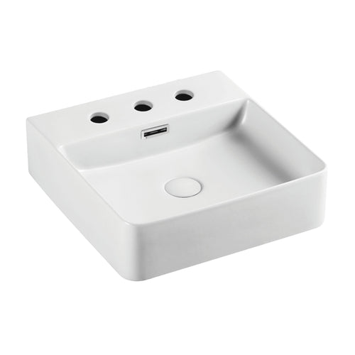 Petra Mini Above Counter Basin, 3 Tap Holes