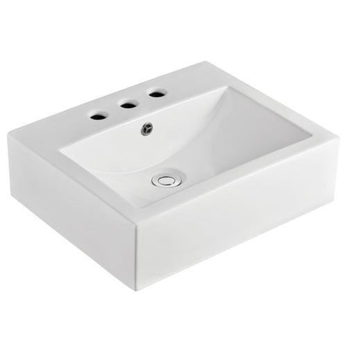 Willow Above Counter Basin, 3 Tap Holes