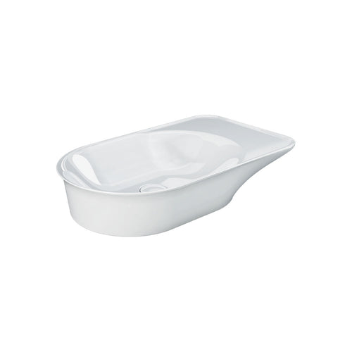 RAK Valet Oval Above Counter Basin, Alpine Gloss White