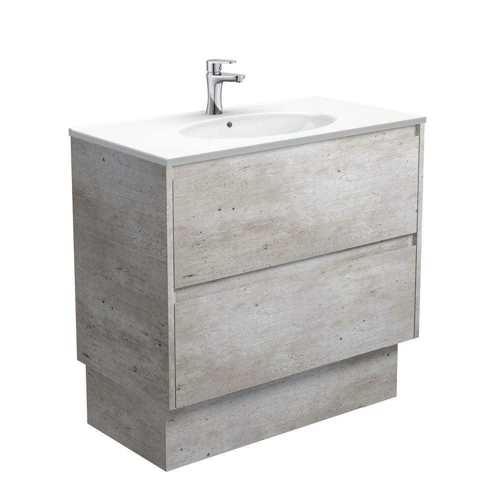 Rotondo Amato 900 Industrial Vanity On Kick