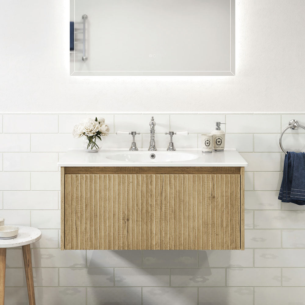 Rotondo Alina Scandi Oak Wall-Hung Vanity
