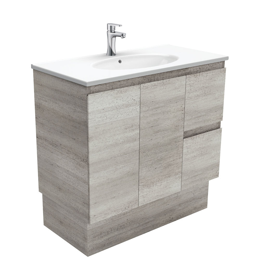 Rotondo Edge Industrial Vanity On Kickboard