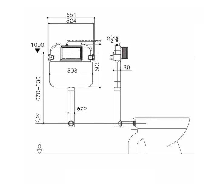 Voghera Wall Faced In Wall Toilet Suite - Neche Interiors
